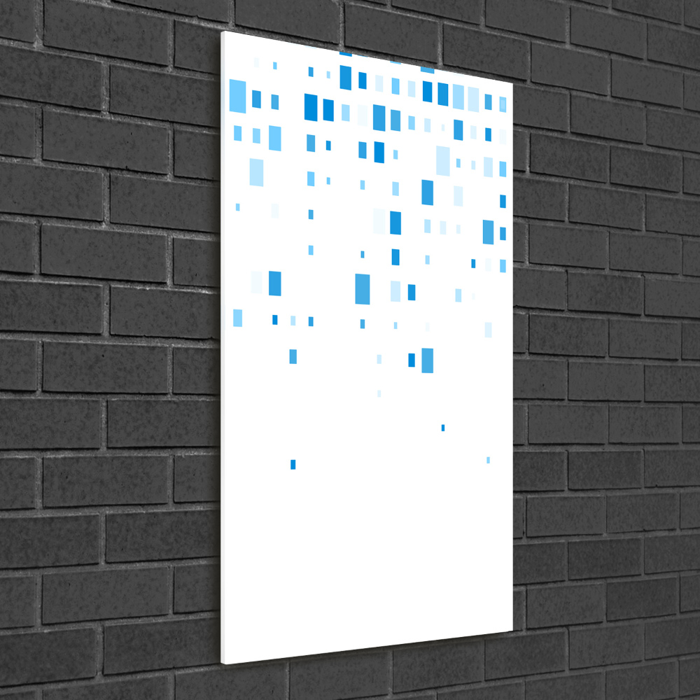 Print on acrylic glass Blue squares