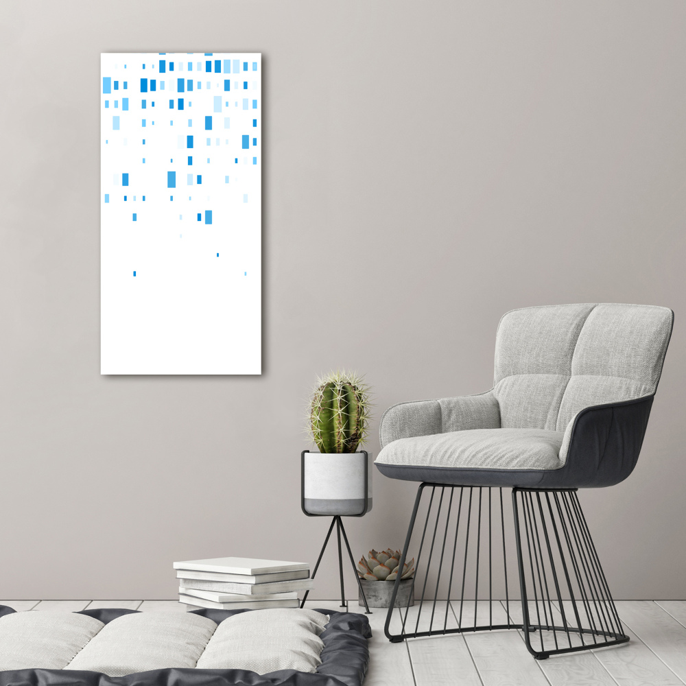 Print on acrylic glass Blue squares