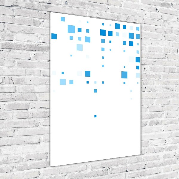 Print on acrylic glass Blue squares