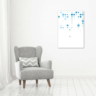 Print on acrylic glass Blue squares