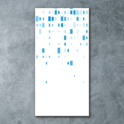 Print on acrylic glass Blue squares