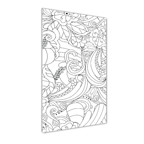 Print on acrylic Zentangle background