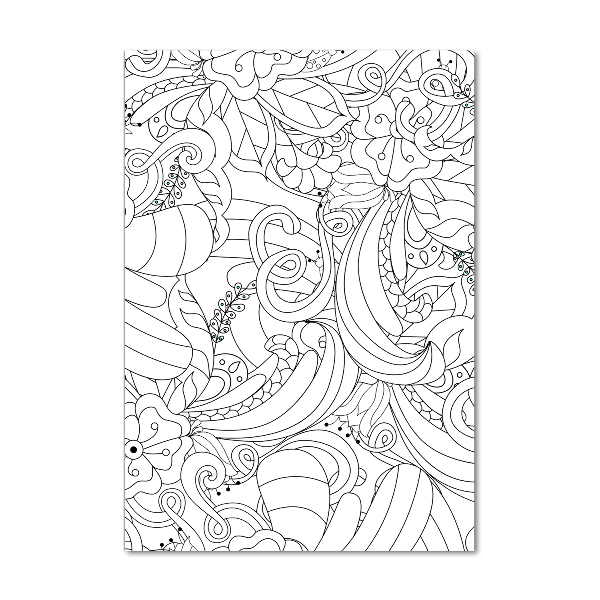 Print on acrylic Zentangle background