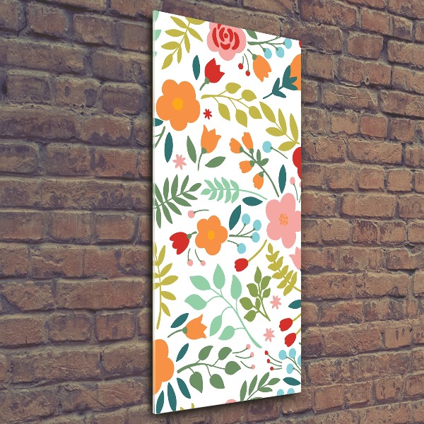 Print on acrylic Colorful flowers