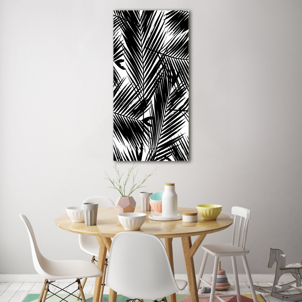 Wall art acrylic Palm leaves