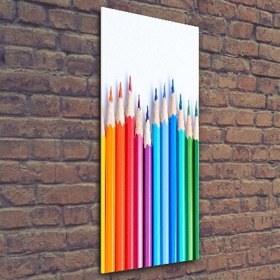 Acrylic print Colourful pencils