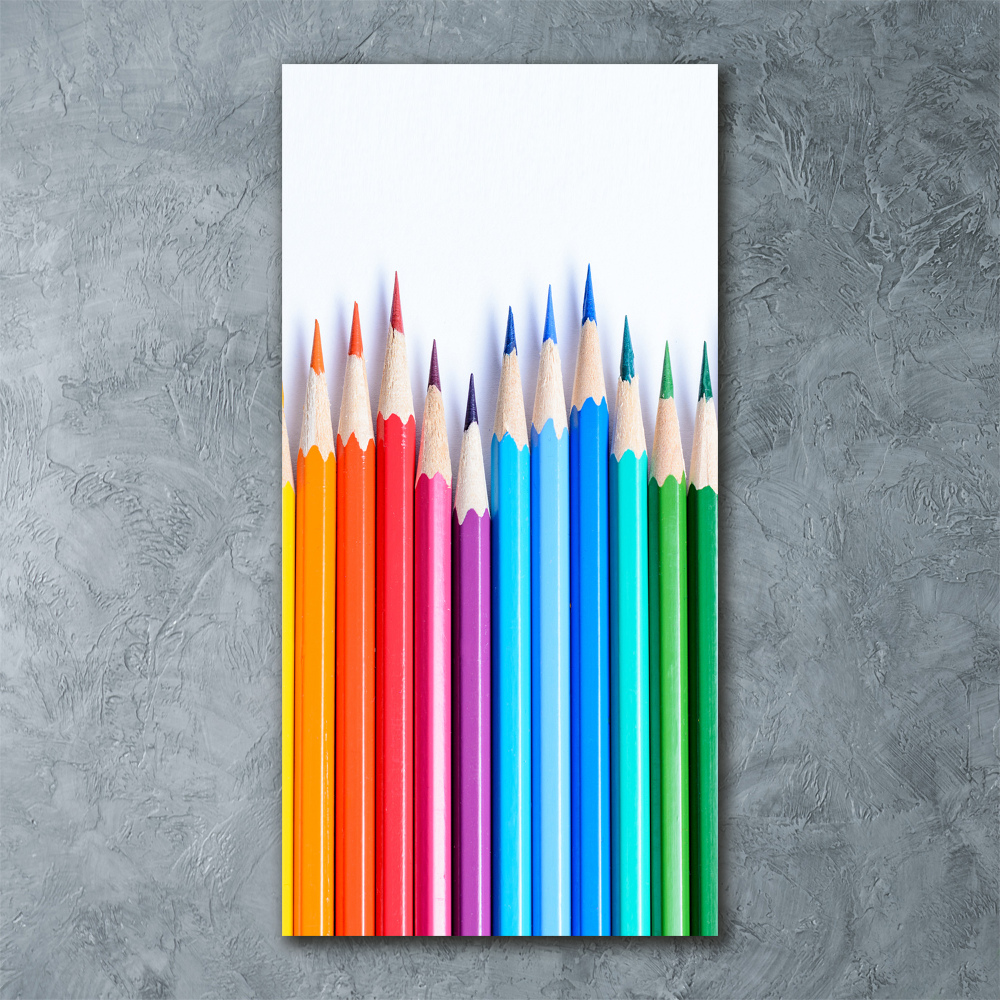 Acrylic print Colourful pencils