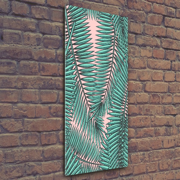 Wall art acrylic Palm leaves