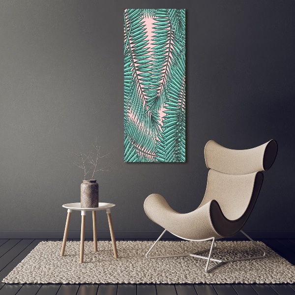 Wall art acrylic Palm leaves