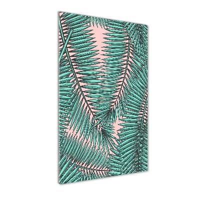 Wall art acrylic Palm leaves