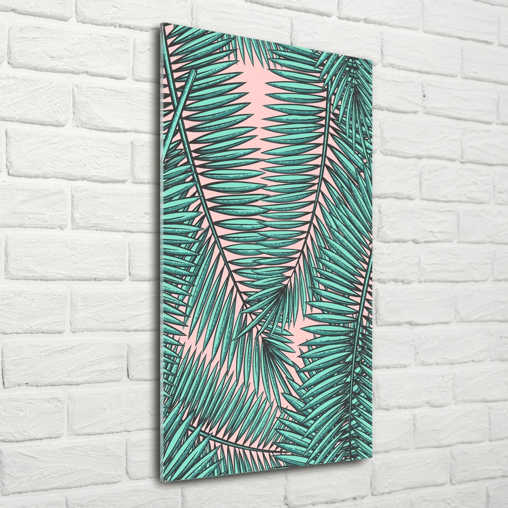 Wall art acrylic Palm leaves