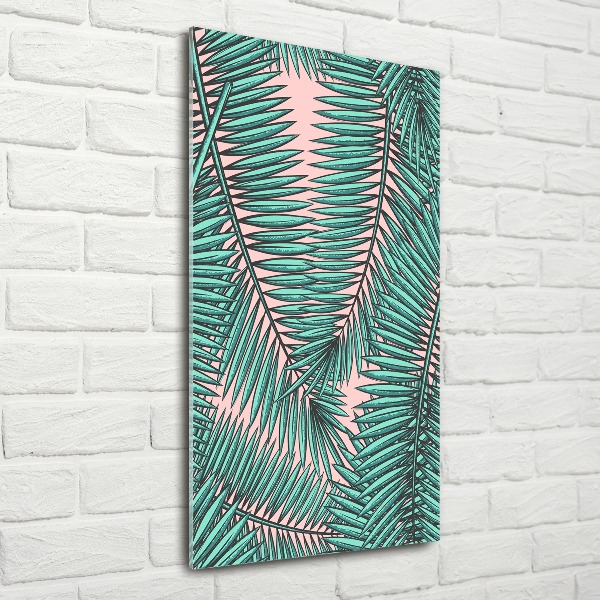 Wall art acrylic Palm leaves