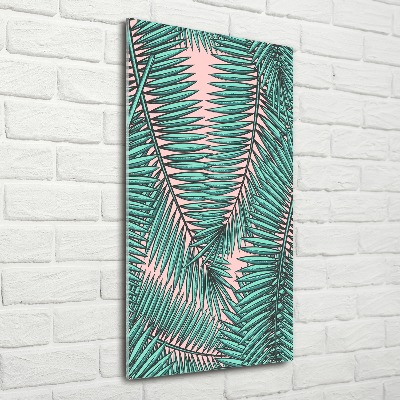 Wall art acrylic Palm leaves