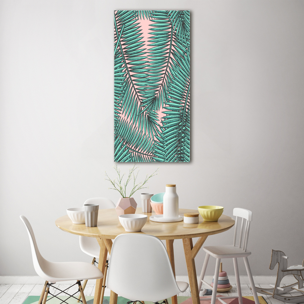 Wall art acrylic Palm leaves