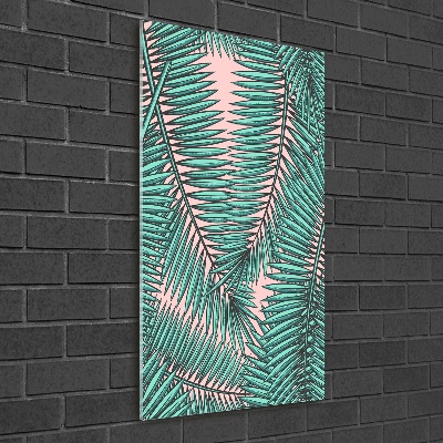 Wall art acrylic Palm leaves