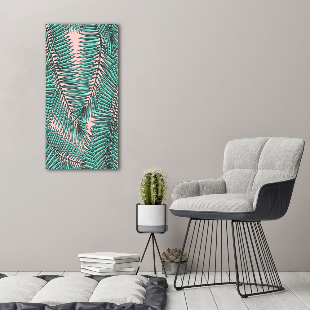 Wall art acrylic Palm leaves