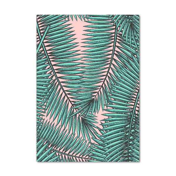 Wall art acrylic Palm leaves