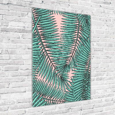 Wall art acrylic Palm leaves