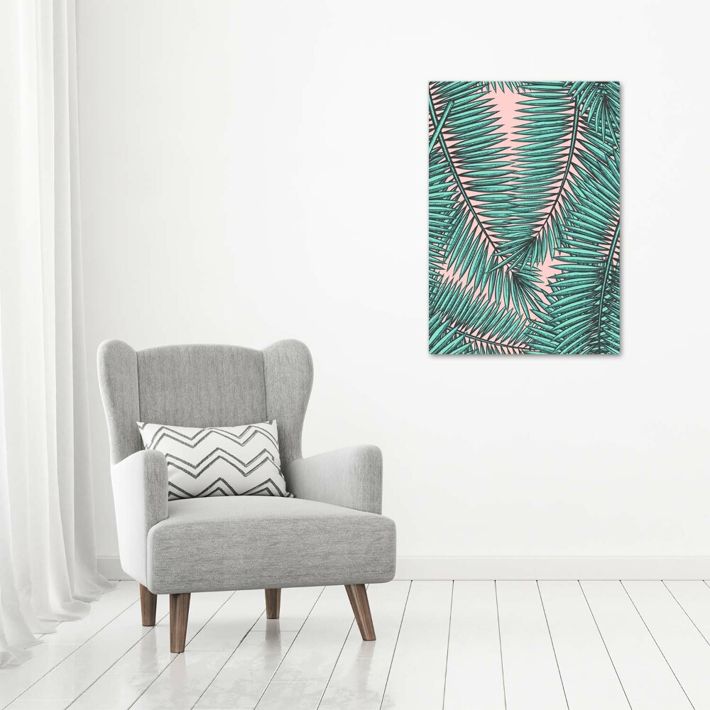 Wall art acrylic Palm leaves