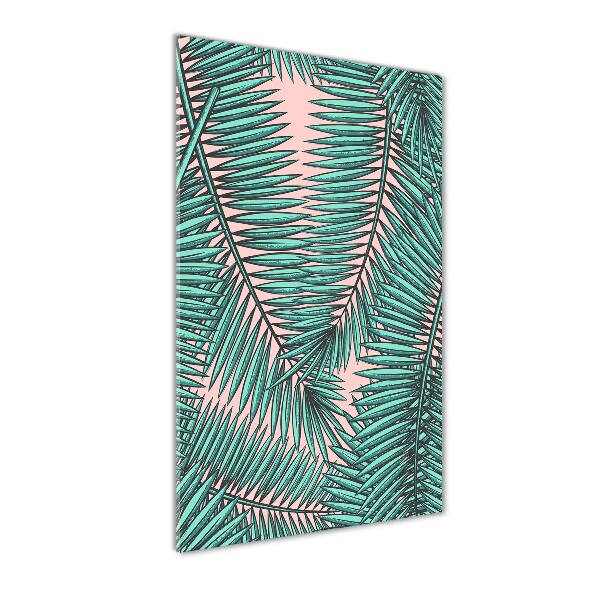 Wall art acrylic Palm leaves