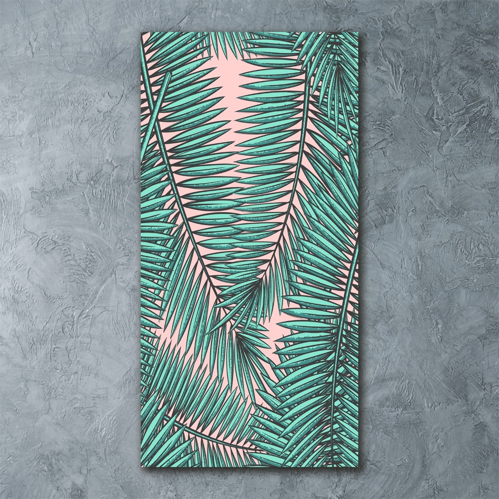 Wall art acrylic Palm leaves