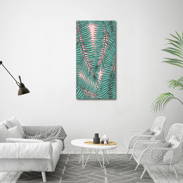 Wall art acrylic Palm leaves