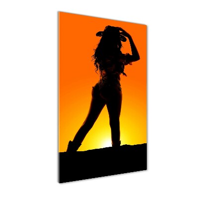 Acrylic print Cowboy silhouette