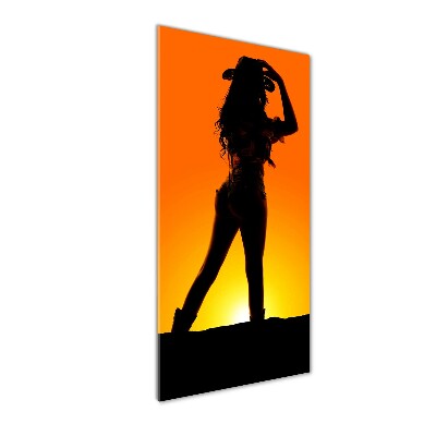 Acrylic print Cowboy silhouette