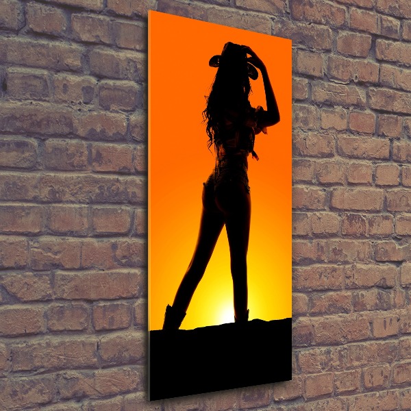 Acrylic print Cowboy silhouette