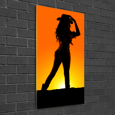 Acrylic print Cowboy silhouette