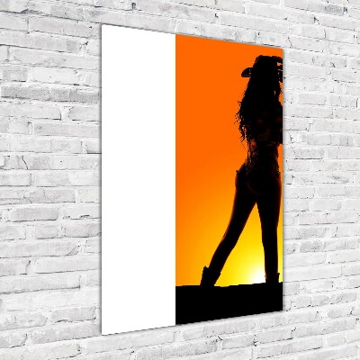 Acrylic print Cowboy silhouette