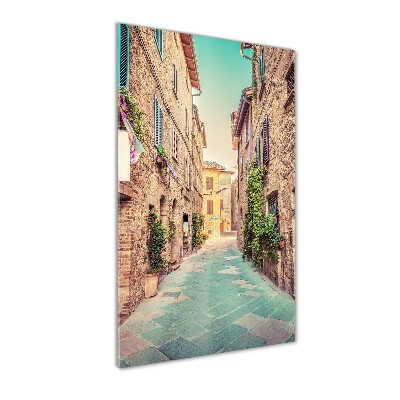 Wall art acrylic Italian streets