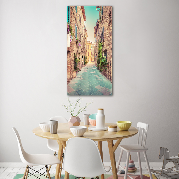 Wall art acrylic Italian streets