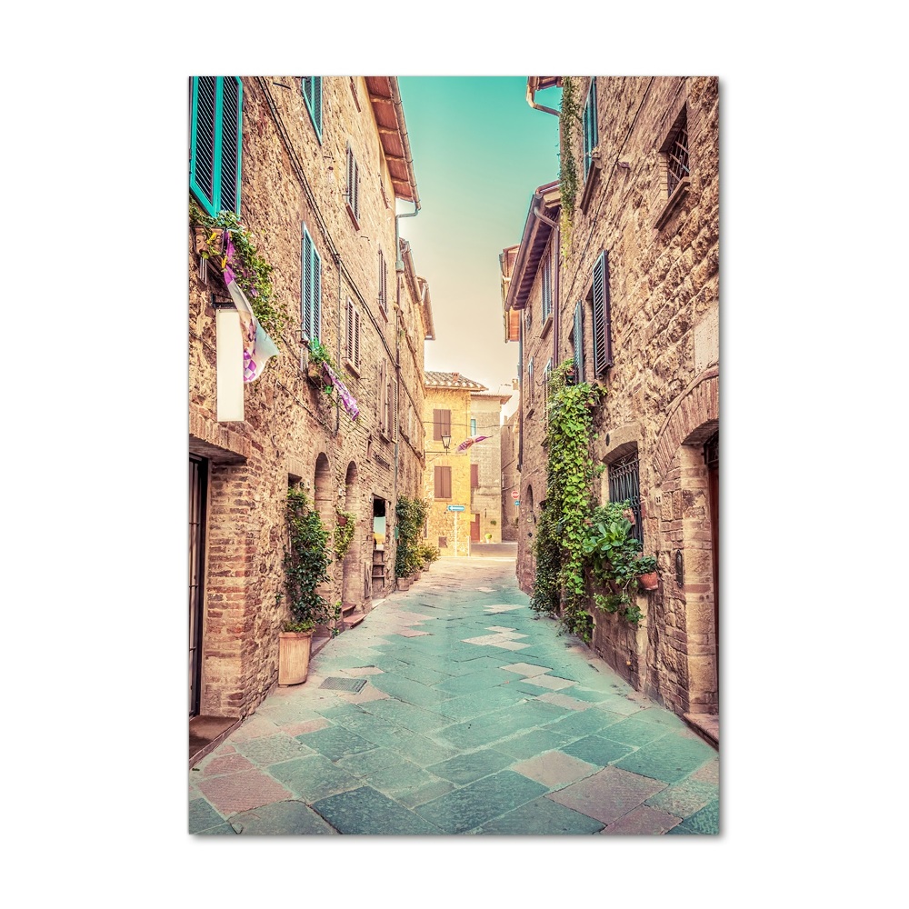 Wall art acrylic Italian streets