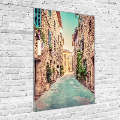 Wall art acrylic Italian streets