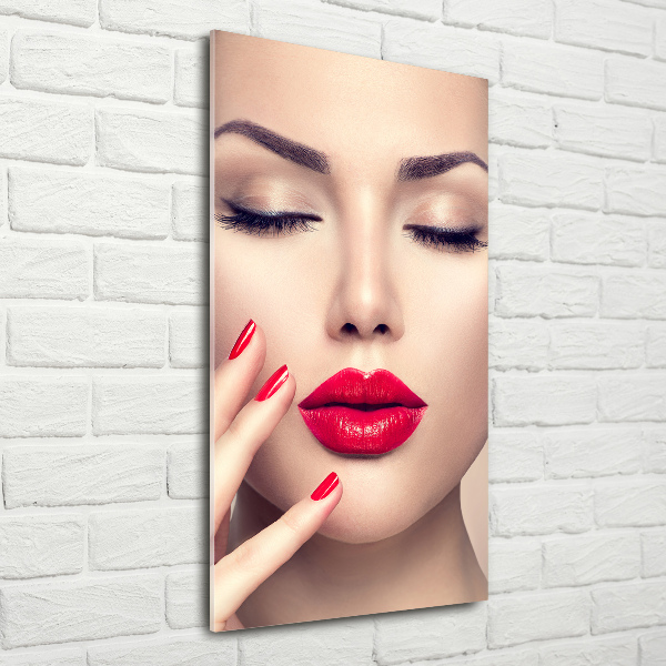 Print on acrylic glass Red lips