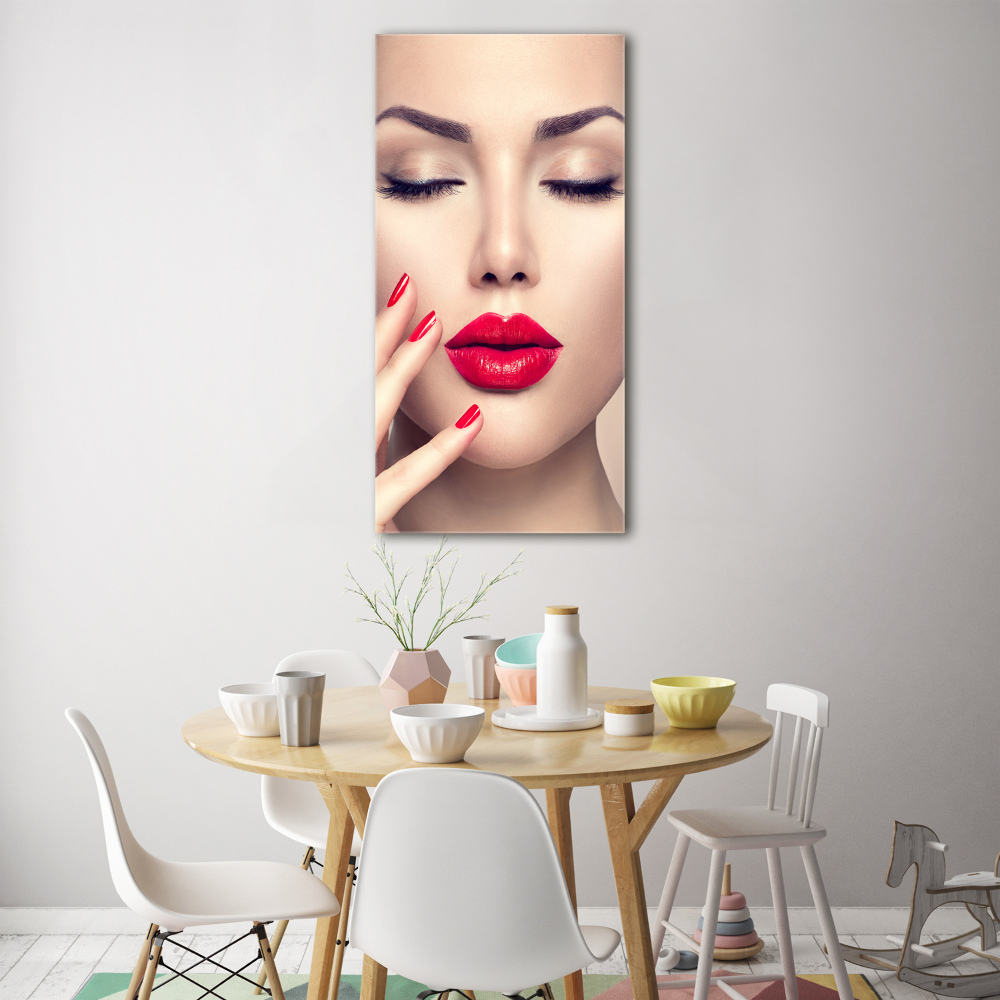 Print on acrylic glass Red lips