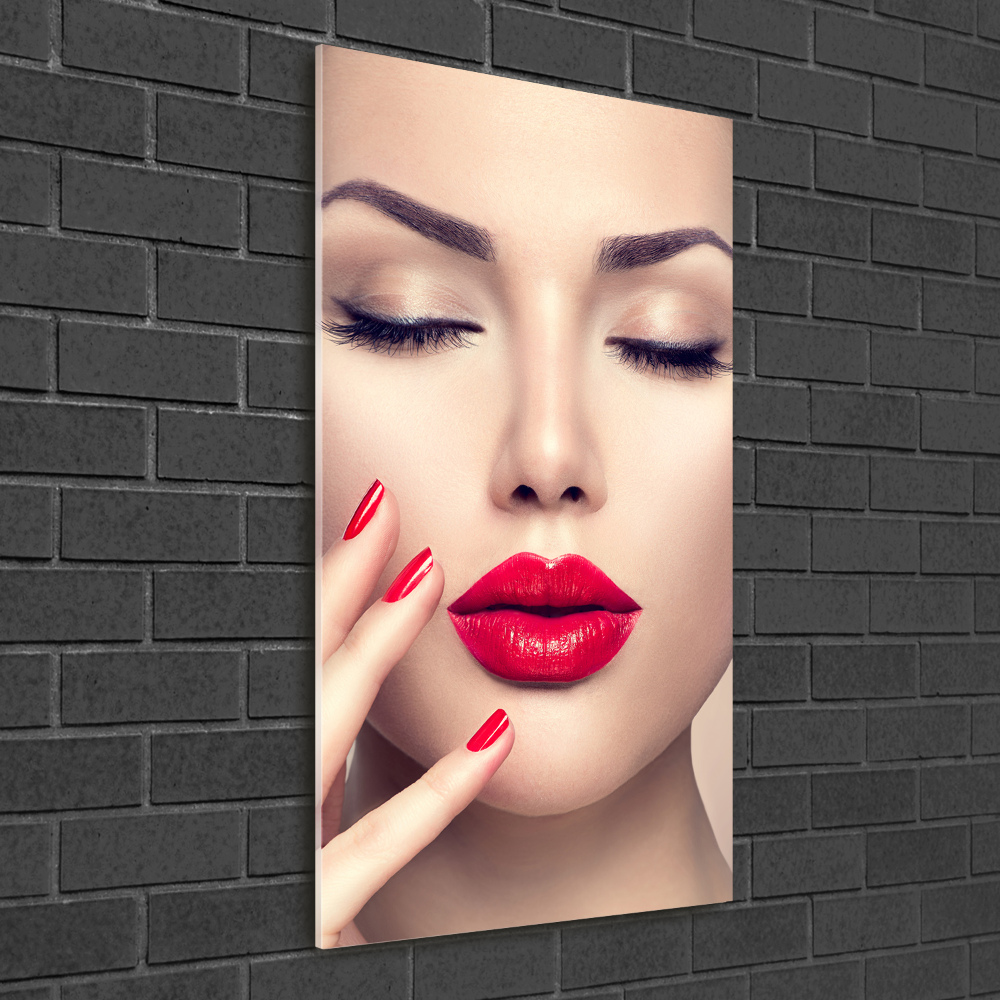 Print on acrylic glass Red lips