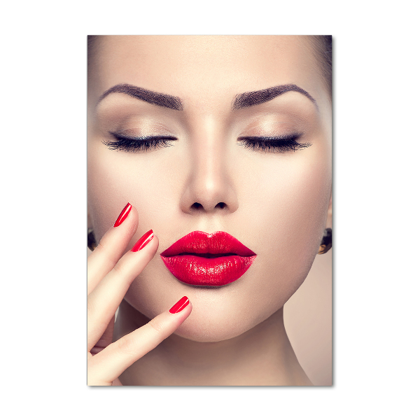 Print on acrylic glass Red lips