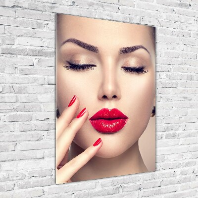 Print on acrylic glass Red lips