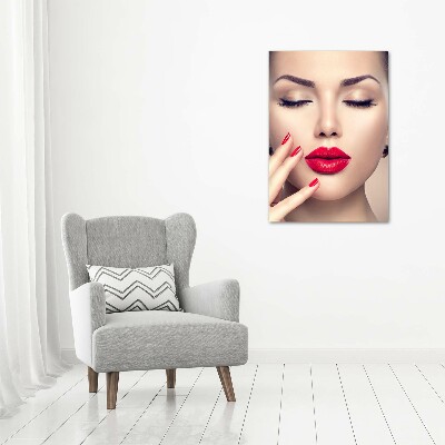 Print on acrylic glass Red lips