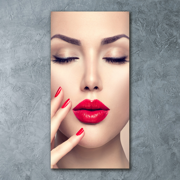 Print on acrylic glass Red lips