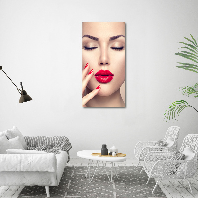 Print on acrylic glass Red lips