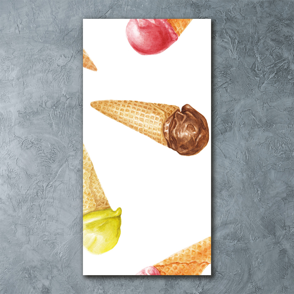 Print on acrylic Ice cream in waffle