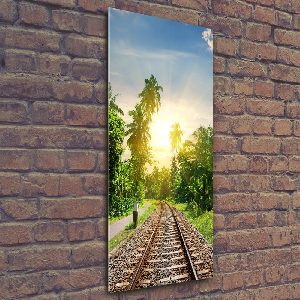 Print on acrylic Railroad tracks