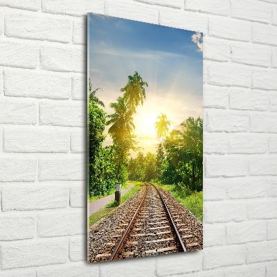 Print on acrylic Railroad tracks