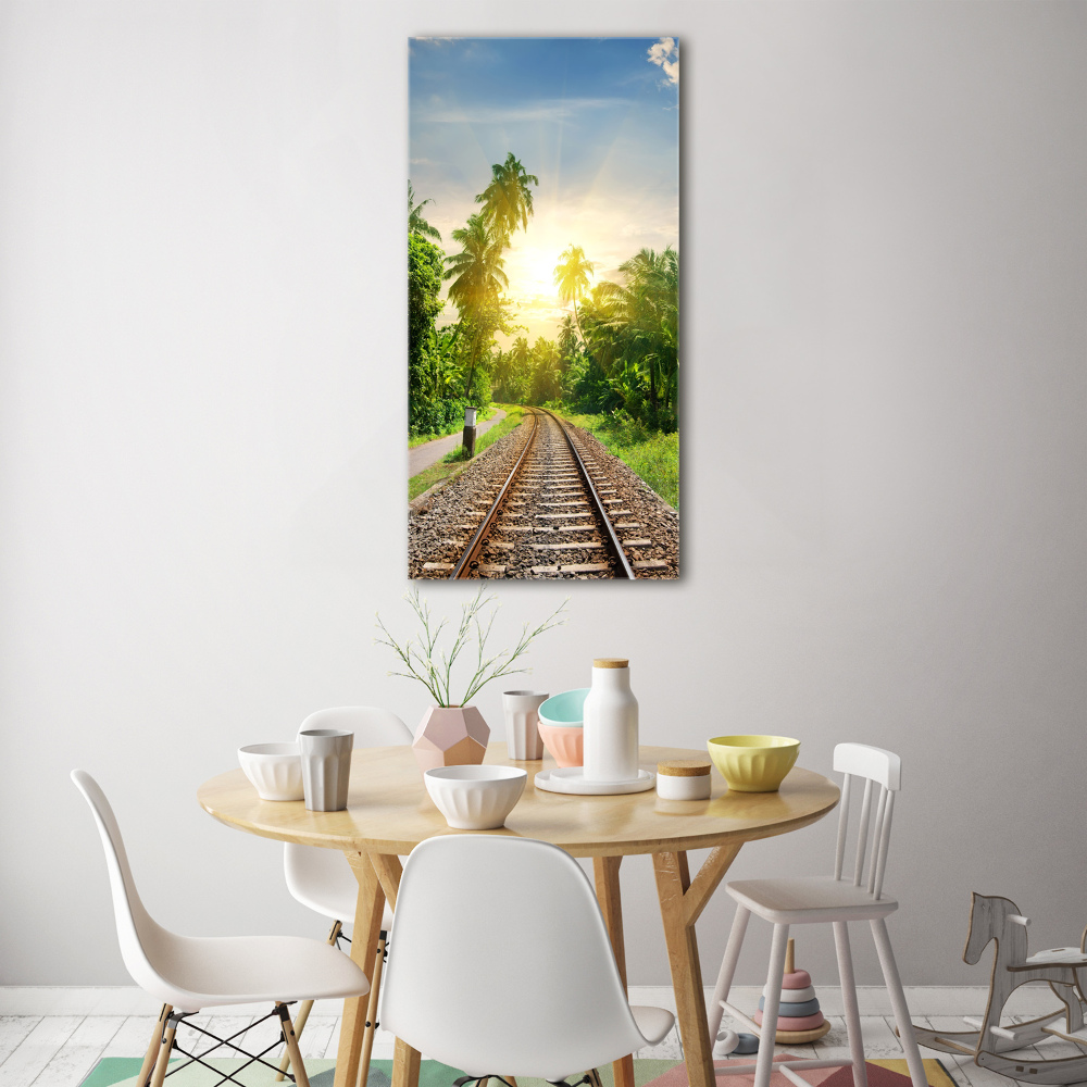 Print on acrylic Railroad tracks