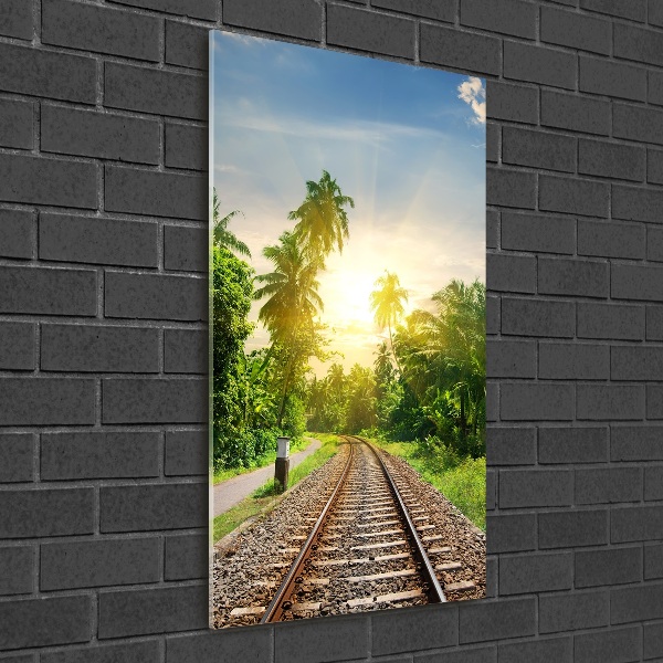 Print on acrylic Railroad tracks