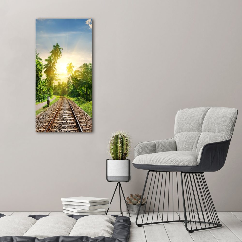 Print on acrylic Railroad tracks