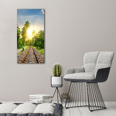 Print on acrylic Railroad tracks